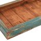 Homeroots 21in Natural And Turquoise Solid Wood Handmade Serving Tray With Handles 724227 - alternate 6