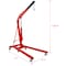 Wrightmaster 2 Ton Folding Engine Hoist Cherry Picker Shop Crane Hoist Lift with 6 Iron Caster Wheels ZR-W465S00087 - alternate 9