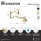 Kingston Brass Wall Mount Pot Filler Faucet, Polished Brass KS2102NX - alternate 2