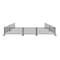 Factory 2U Commercial Patio Gray Aluminum Bar Restaurant Fence Kit, 40ft L, 34in H, Flexible Layout, Powdercoat w/ UV Topcoat 805678 - alternate 1