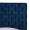 Baxton Studio Emlyn Glam and Luxe Navy Blue Velvet Fabric Queen Size Panel Bed 251-13772-ZORO - alternate 8
