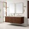 James Martin Vanities Amberly 72" Double Vanity, Mid-Century Walnut, w/ 3 CM Tajnar Eclos Top w/FreePower Wireless Charger 670-V72-WLT-FTJR - alternate 10
