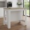 Homeroots White and Brown 41in Kitchen Island With Storage 477872 - alternate 5