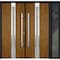 Vdomdoors Steel Double Doors Deux 1744 Natural Oak Sidelight Exterior Black Window Stainless Inserts Single M DEUX1744DEXD-OAKB-RH-W72+12 x H80 - alternate 7