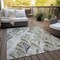 Homeroots 5' X 8' Taupe Ivory And Brown Geometric Washable Indoor Outdoor Area Rug 589249 - alternate 8
