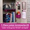 Lockermate By Bostitch 7-Piece Locker Organizer Kit, Pink 5086-FCH - alternate 5
