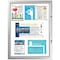 M&T Displays Enclosed Lockable Magnetic Showboard, 9x8.5x11 Inch Silver Aluminum Noticeboard USBN2009A4X2000 - alternate 6