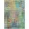 Homeroots 10' X 14' Green Gold And Teal Blue Abstract Washable Indoor Outdoor Area Rug 588431 - alternate 8