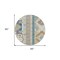 Homeroots 8' Ivory Blue And Brown Round Aztec Washable Indoor Outdoor Area Rug 598468 - alternate 8