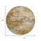 Homeroots 8' Copper And Ivory Round Abstract Washable Indoor Outdoor Area Rug 630623 - alternate 5