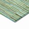 Homeroots 8' X 10' Artichoke Green And Teal Blue Striped Washable Indoor Outdoor Area Rug 631524 - alternate 8