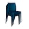 Niche Terrace Plastic Indoor/Outdoor 31.5 in Square Table, Coastal Navy, 4 Terrace Plastic Stacking Chairs TOB3131NV41NV - alternate 8
