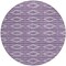 Homeroots 8' Purple Gray And Ivory Round Geometric Washable Indoor Outdoor Area Rug 599660 - alternate 8