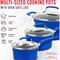 Bakken-Swiss 23-Piece Cookware Set, Blue Pots, Skillets, Bakeware, Reinforced Aluminum, Gas, Electric, Induction BKCWBLUE23 - alternate 5