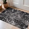 World Rug Gallery Abstract Marble Shag Area Rug 2 ft x 3 ft Anthracite WR125ANTHRACITE2X3 - alternate 1