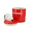 Gibson Peanuts Hello Cookies 8.2 Inch Ceramic Snoopy Cookie Jar w/ Lid in Red 750123592M - alternate 5