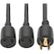 Tripp Lite Power Cord, HD, 2x L6-20P/R, 20A, 10AWG, 1ft P039-001-2 - alternate 1
