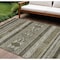 Homeroots 9' X 12' Taupe Beige And Ivory Southwestern Washable Indoor Outdoor Area Rug 582870 - alternate 1