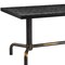 Homeroots 71" Black and Gold Wood and Steel Trestle Base Dining Table 572225 - alternate 10