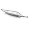 Homeroots 36in Silver Aluminum Leaf Shaped Centerpiece Bowl 354895 - alternate 4