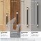 Amerock Mergence 3-3/4 inch 96mm Center-to-Center Matte Black/Golden Champagne Cabinet Pull BP36858FBBBZ - alternate 3