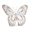 Homeroots Set of Three 6" Brown And White Polyresin Butterfly Tabletop Sculpture, 3PK 518111 - alternate 3