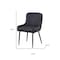 Homeroots Set of Two Black Faux Leather and Wood Dining Side Chairs, 2PK 716267 - alternate 6