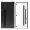 Vdomdoors Steel Door Dekton 0163 Ardesia Nero 96вЂќ/ Entry Door Painted W36xH96 Left hand Inswing DEKTON0163EXD-ARD-W36xH96-LH-I - alternate 3