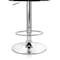 Elama 2 Piece Tufted Faux Leather Adjustable Bar Stool in Black with Chrome Base ELM-7228-BLK - alternate 9