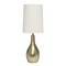 Homeroots 20" Gold Metal Novelty Table Lamp With White Drum Shade 643319 - alternate 4