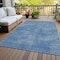 Homeroots 10' X 14' Blue Washable Indoor Outdoor Area Rug 598811 - alternate 9