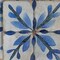 Homeroots 6" x 6" Blue Vinyl Arabesque Peel And Stick Removable Tiles 628724 - alternate 7