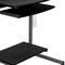 Homeroots 29" Graphite Wood and Stainless Steel Computer Desk 723728 - alternate 6