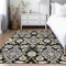 Homeroots 10' X 14' Black Gray And Brown Oriental Washable Indoor Outdoor Area Rug 597667 - alternate 7
