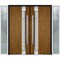 Vdomdoors Steel Double Doors Deux 1713 Natural Oak 2 White Sidelight Exterior Windows Stainless Inserts Doubl DEUX1713DEXD-OAKW-RH-W16+72+16 x H80 - alternate 1
