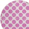 Homeroots 8' Blush And Ivory Round Polka Dot Washable Indoor Outdoor Area Rug 614877 - alternate 5