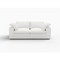 Homeroots 80" White Linen Blend Modular Sofa 714567 - alternate 1