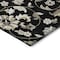 Homeroots 5' X 8' Black Beige And Ivory Floral Washable Indoor Outdoor Area Rug 597801 - alternate 5