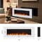 Edendirect 60-in W White Wall mount LED Flat wall Electric Fireplace with Remote Control Included ZR-WM60-WH - alternate 9