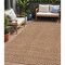 Homeroots 5' X 8' Copper And Beige Geometric Washable Indoor Outdoor Area Rug 594498 - alternate 1