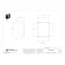 Rittal 1/4 Turn Latch Electrical Enclosures, 19.70 in H, 8.30 in D, 16 in W, 1, 12, 3R, 4, Steel WM201608NC - alternate 3