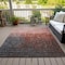 Homeroots 8' X 10' Blush And Dark Gray Ombre Washable Indoor Outdoor Area Rug 602890 - alternate 6