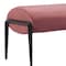 Homeroots 54in Brown and Black Fabric Upholstered Bench 668849 - alternate 5