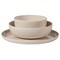 Gibson Home Candy Skies 12 Piece Wheat Straw Melamine Dinnerware Set in Taupe 750123499M - alternate 5
