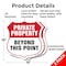 Signmission Private Property Shield Sign Private Pro, 18 inch X 18 inch, Plastic Sign, 2PK SHI-P-2PACK-18-444 - alternate 5