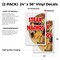 Signmission Steak Nachos, Vinyl Decals Only 24 Inch x 36 Inch, Vinyl Decal, 2PK DSB-2436-2PACK-Steak Nachos - alternate 2
