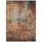 Homeroots 9' X 12' Copper Terra Cotta And Black Abstract Washable Indoor Outdoor Area Rug 606102 - alternate 8
