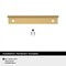 Amerock Streamline II 4 inch (102mm) Length Champagne Bronze Cabinet Edge Pull, 25PK 25VMP37192CZ - alternate 4