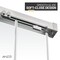 Anzzi 76in x 56-60 in. Frameless Sliding Shower Door in Polished Chrome , 3/8in Tempered Clear Glass SD-AZ21-02CH - alternate 10