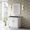 James Martin Vanities Bellshire 36" Single Vanity, Bright White w/ 3 CM Charcoal Soapstone Silestone Top 660-V36-BW-3CSP - alternate 10